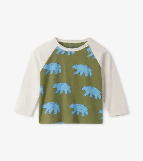 Blue Bears Raglan Baby Tee | Hatley