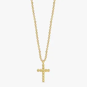 Beaded Cross Necklace, Miriam