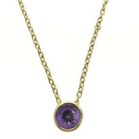 Betty Carre Round Amethyst Necklace