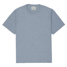 Blue Boxy Waffle T-Shirt