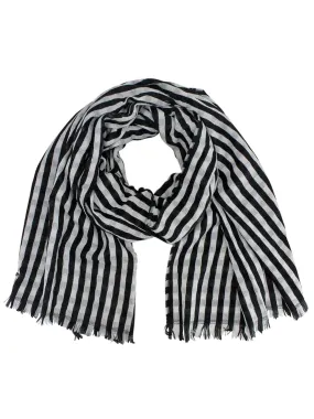 Classic Striped Lightweight Scarf Wrap