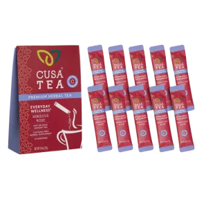 Everyday Wellness: Hibiscus Rose Herbal Tea by Cusa Tea & Coffee