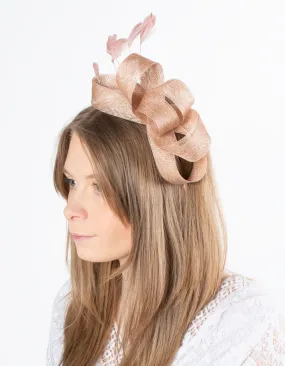 Fascinator | Feather Loop | Dusky Pink