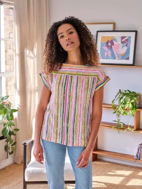 Melinoe Lenzing™ Ecovero™ Striped Top - Multi