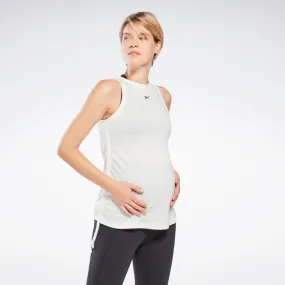 Reebok Apparel Women Maternity Drawstring Tank Top CHALK